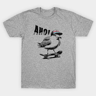 Ahoi - Skating Seagull T-Shirt